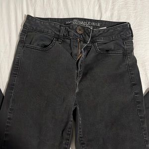 American Eagle black jeans. Size 2 short. Super stretch